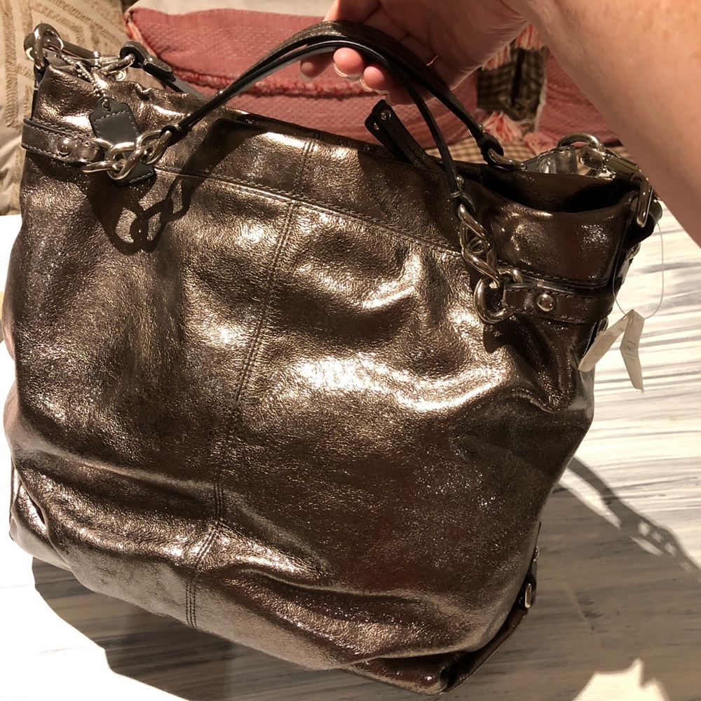 NWT Coach Brooke Metallic Brooke Bag